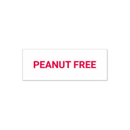 Peanut Free Allergy Friendly Självfärgande Stämpel