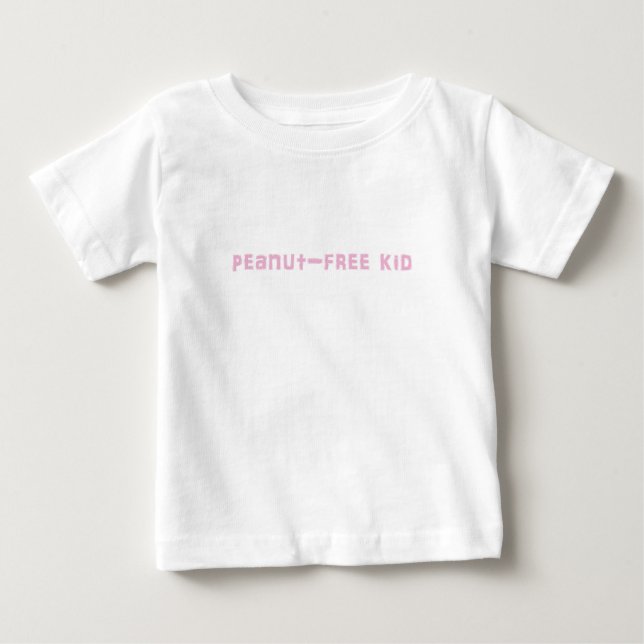 Peanut-fri Kid Långärmad shirt ALLERGIES Tee Shirt (Framsida)