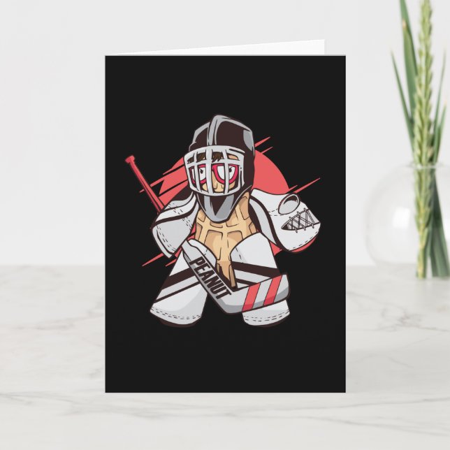 Peanut Hockey Goalie Kort (Framsida)