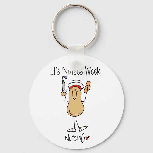 Peanut Nurses Week Keychain Nyckelring (Framsida)