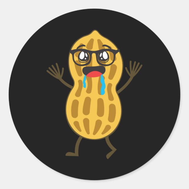 Peanut Runt Klistermärke (Framsida)
