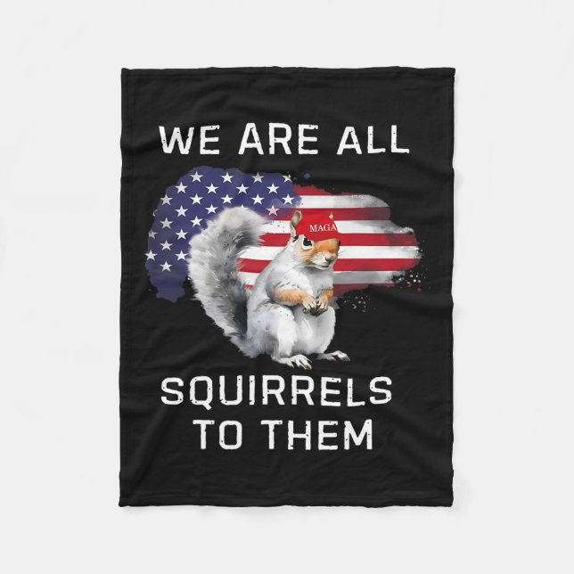 Peanut the Squirrel - Justice for Peanut Mega Pean Fleecefilt (Framsidan)