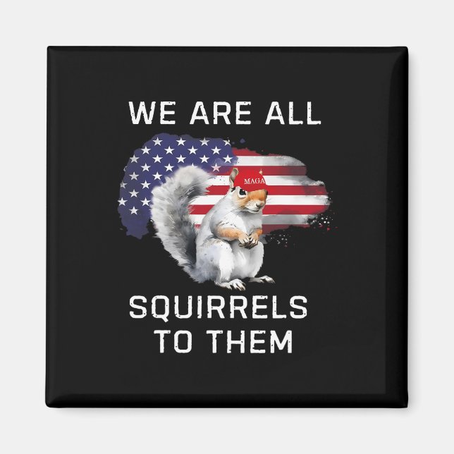 Peanut the Squirrel - Justice for Peanut Mega Pean Magnet (Framsidan)