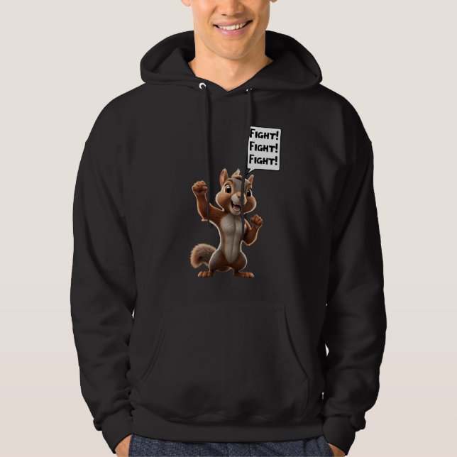 Peanut the Squirrel Justice MAGA-jul Hoodie (Framsida)