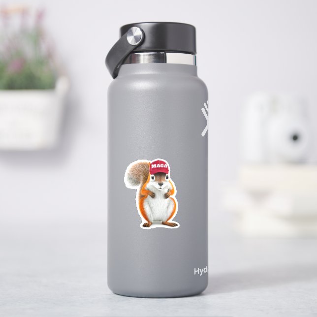 Peanut the Squirrel MAGA Sticker Klistermärken (HydroFlask)
