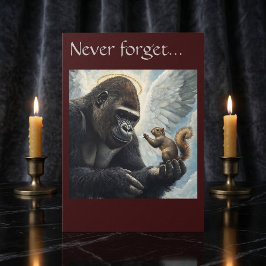 Peanut the Squirrel och Harambe glömmer aldrig Kort