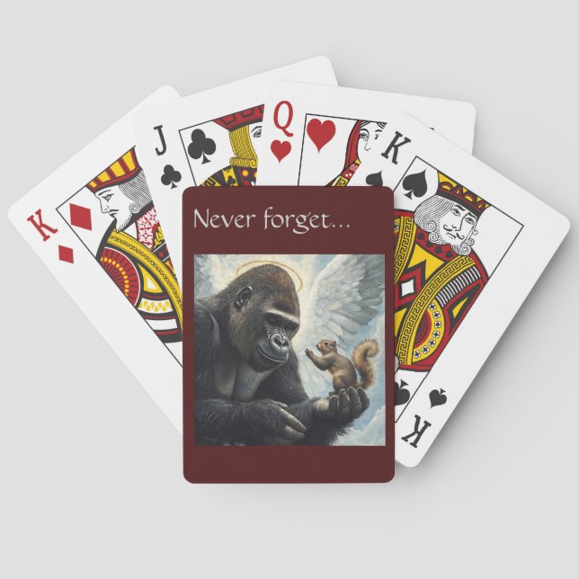 Peanut the Squirrel och Harambe glömmer vi aldrig  Casinokort (Baksidan)