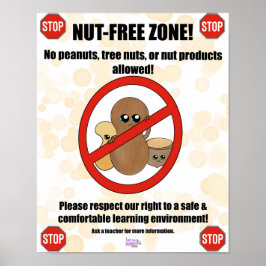 Peanut/Träd Nöt Allergy Poster