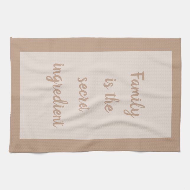 Peanut - Vit Kökshandduk (Horisontell)