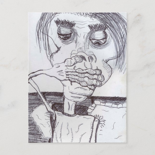 Peanuthead Vs. Reflux Vykort (Framsida)