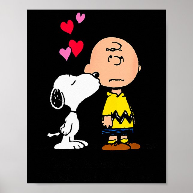 Peanuts - And Charlie Dog Kisses Valentine Wishes  Poster (Framsidan)