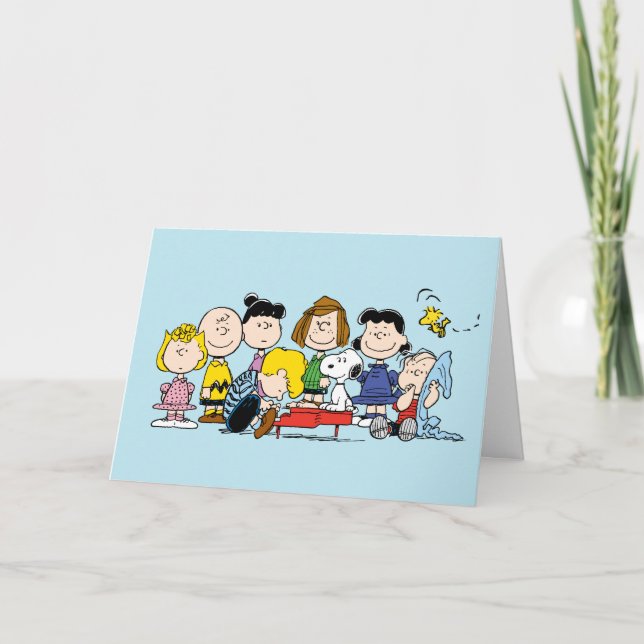 Peanuts | Charlie Brown and Gang Anteckningskort (Framsida)