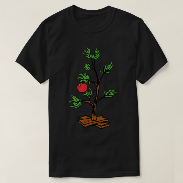 Peanuts Charlie Brown Holiday Tree  T Shirt (Design framsida)