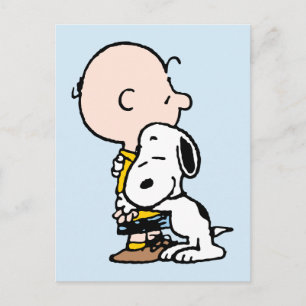 Peanuts   Charlie Brown & Snoopy Kram Vykort