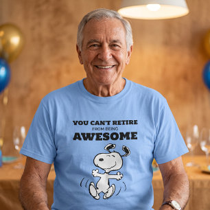 Peanuts Du Kan Inte Pensionsavgå Från Att Vara F T Shirt