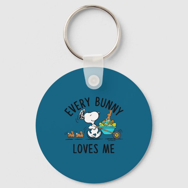 Peanuts - easter - every bunny loves me Peanuts -  Nyckelring (Framsida)
