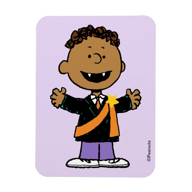 Peanuts | Franklin Halloween-vampyr Magnet (Vertikal)