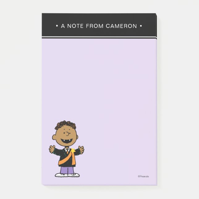 Peanuts | Franklin Halloween-vampyr Post-it Block (Framsida)