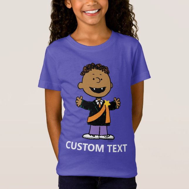 Peanuts | Franklin Halloween-vampyr T Shirt (Framsida)