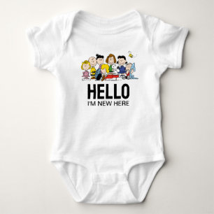 Peanuts Gang   Babyskor  'm Ny här T Shirt
