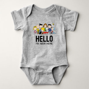 Peanuts Gang   Babyskor  'm Ny här T Shirt