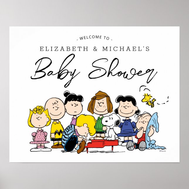Peanuts Gang | Babyskor | Välkommen Poster (Framsidan)