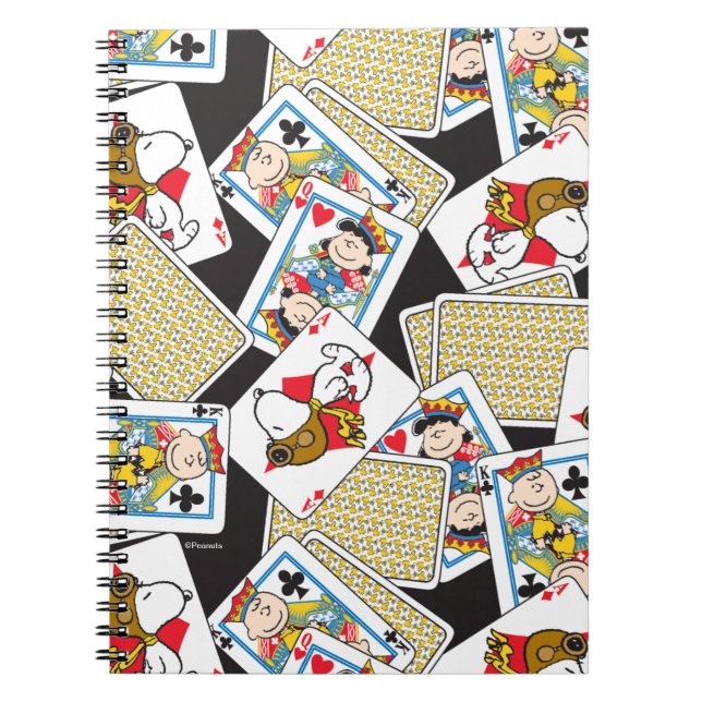 Peanuts Gang Card Deck Mönster Anteckningsbok (Framsidan)
