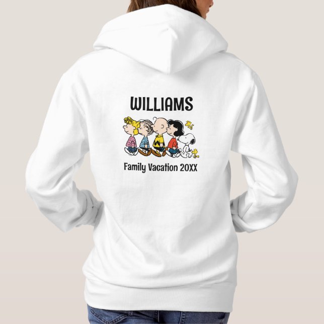 Peanuts Gang Family Vacation T Shirt (Baksida)
