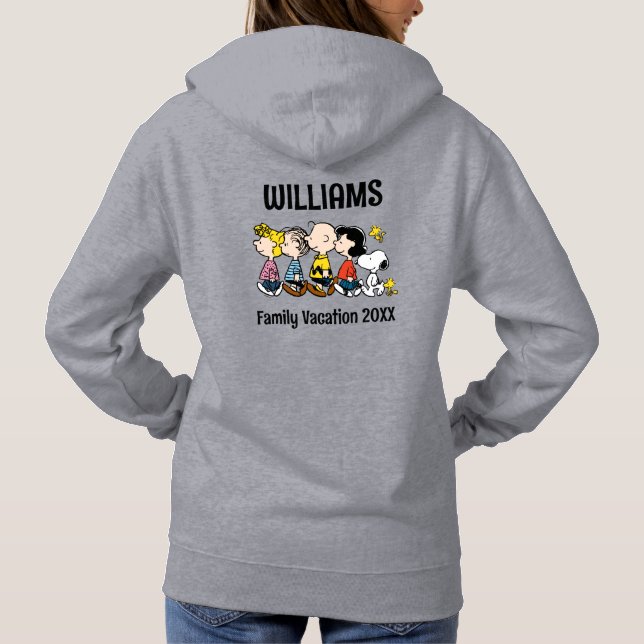 Peanuts Gang Family Vacation T Shirt (Baksida)
