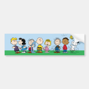 Peanuts Gang Group Lineup Bildekal