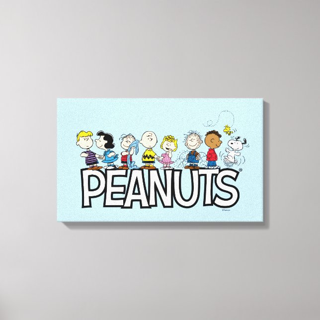 Peanuts Gang Group Lineup Canvastryck (Framsida)