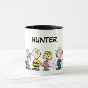 Peanuts Gang Group Lineup Lägg till ditt namn Mugg