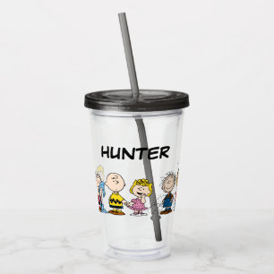 Peanuts Gang Group Lineup Lägg till ditt namn Take Away Mugg
