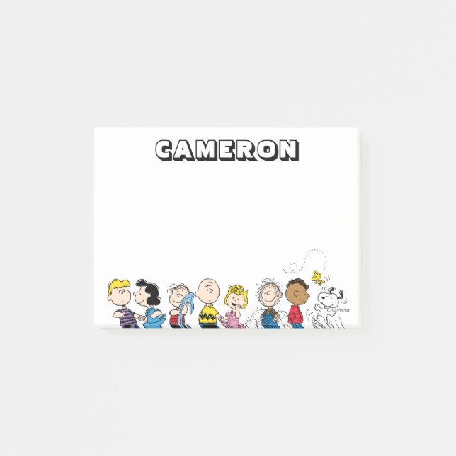 Peanuts Gang Group Lineup Post-it Block (Framsida)