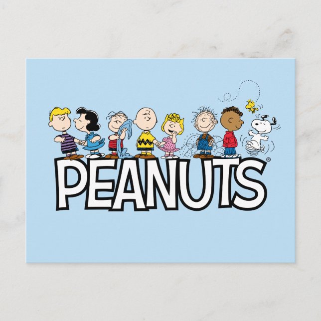 Peanuts Gang Group Lineup Vykort (Framsida)