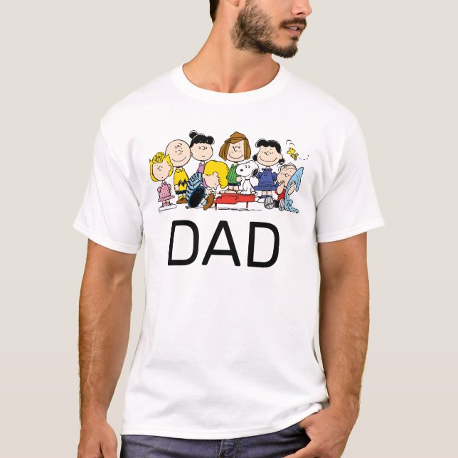 Peanuts Gang | Jag är Pappa T Shirt (Framsida)