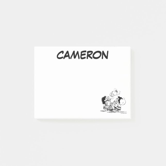 Peanuts Gang Lifts Snoopy Post-it Block (Framsida)