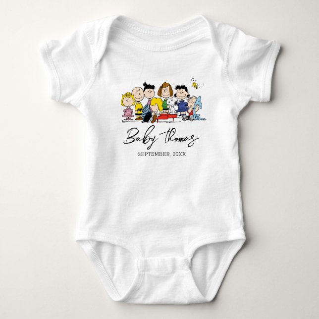 Peanuts Gang | Meddelande från Baby T Shirt (Framsida)