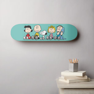 Peanuts Gang Sitta Together Mini Skateboard Bräda 18,5 Cm