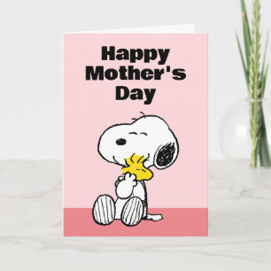 Peanuts Glad mors dag kram Helgkort