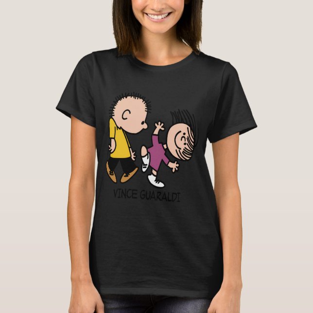 Peanuts Greatest Hits Rockar ut med 'Linus och 'lu T Shirt (Framsida)