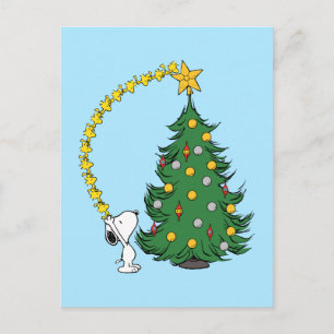 Peanuts   Julgransdekoration Vykort
