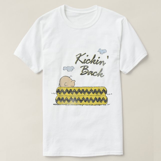 Peanuts Kickin Back Charlie Brown T Shirt (Design framsida)