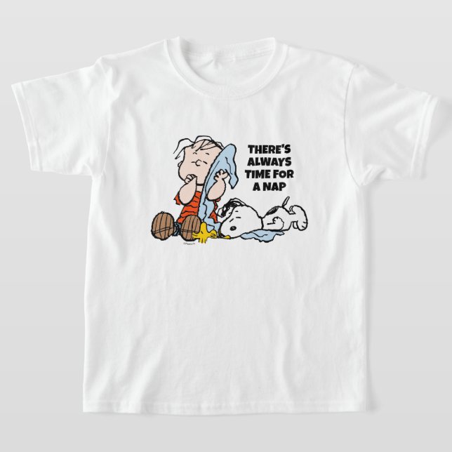 Peanuts | Linus, Snoopy & Woodstock T Shirt (Laydown)