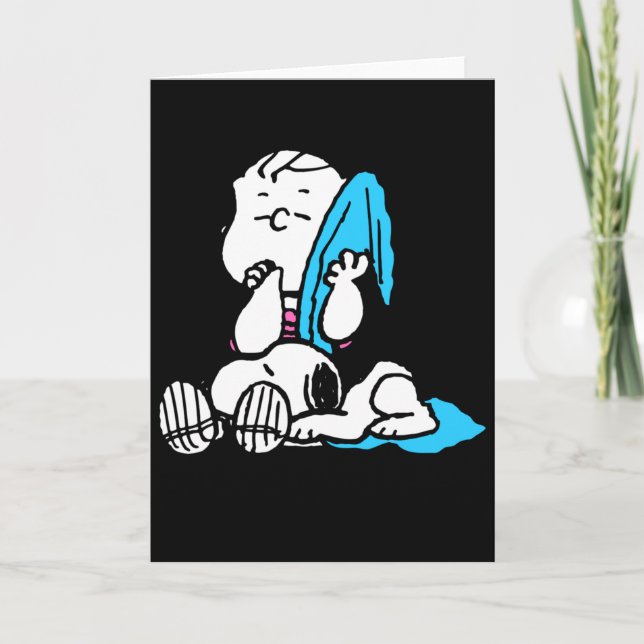 Peanuts Linus T Shirt  Kort (Framsida)