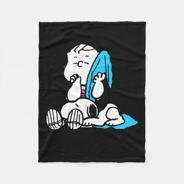 Peanuts Linus T Tröja  Fleecefilt (Framsidan)