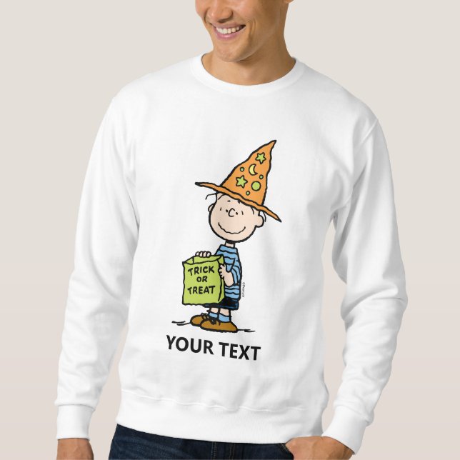 Peanuts Linus Trollkarl Bus eller Bössa Lång Ärmad Tröja (Framsida)
