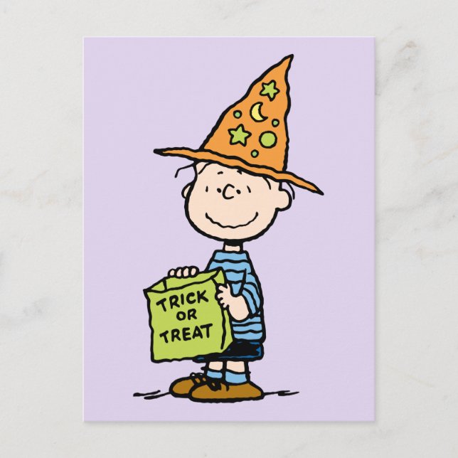 Peanuts Linus Trollkarl Bus eller Buse Vykort (Framsida)