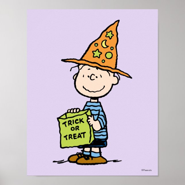 Peanuts Linus Trollkarl Bus eller Buss Poster (Framsidan)