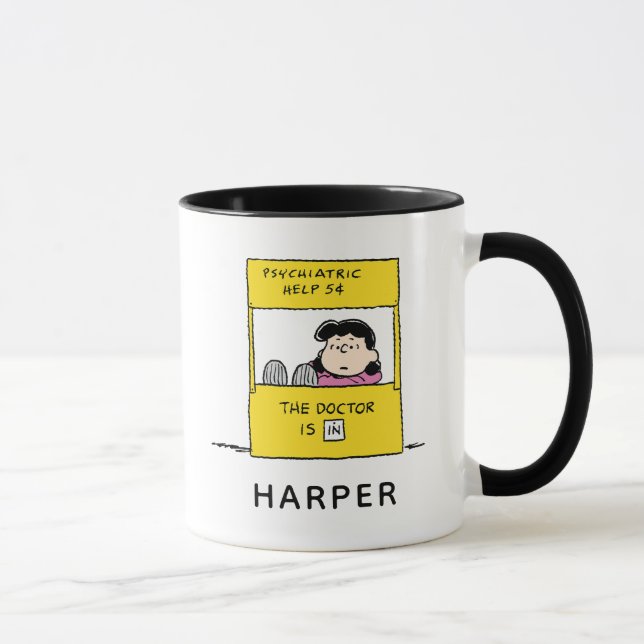 Peanuts | Lucy & läkaren är inne Mugg (Höger)